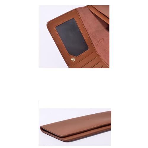 Women's Handbags Evening Bags Coin Purses Business Wallets Genuine Leather Card Cases Money Clips (Size : Brown)2