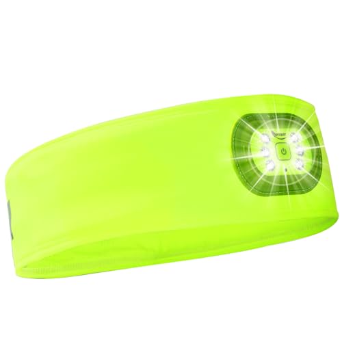 Bandeau de sport à LED lampe frontale d'extérieur rechargeable homme femme