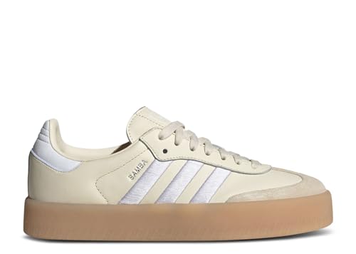 Image of Adidas Sambae Womens Shoes (Wonder White Gum, US Footwear Size System, Adult, Women, Numeric, Medium, 8.5)