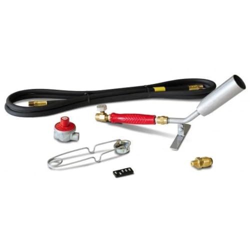 Red Dragon HT11/2-10CR Light Duty Vapor Torch Kit with 1.5" Bell, 10 ft Hose, 50000 BTU, Regulator and Torch Stand, 45° Bend Propane Torch for Weed Control, Paint Removal, Made in USA