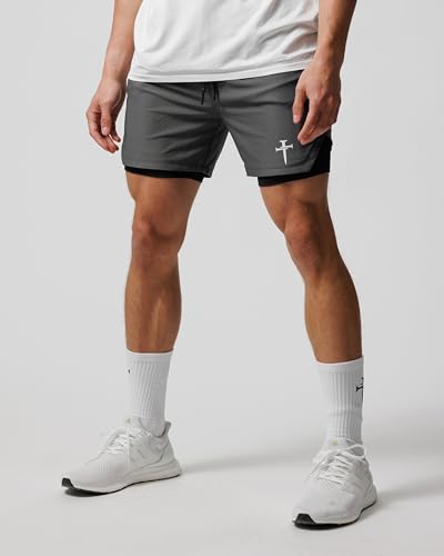 THREE NAILS Pro-Tech 2.0 Liner Short - 7” Inseam, Built-in Liner with Pockets - Athletic Short for Men2