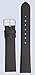 Men's Genuine Italian Leather Watchband Black 18mm Watch Band