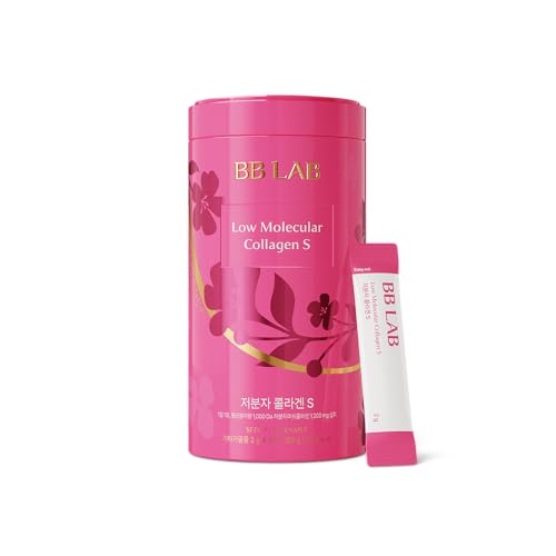 BB LAB Powder Collagen, SF3X-7 Intensive Series, Made in Korea, 30 Sticks (Low Molecular Collagen S), Pink