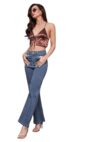 Jean stretch jambe large Miss Chase : fini les pantalons serrés qui coupent la taille