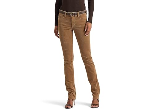 Lauren Ralph Lauren Women's Stretch Corduroy Mid-Rise Straight