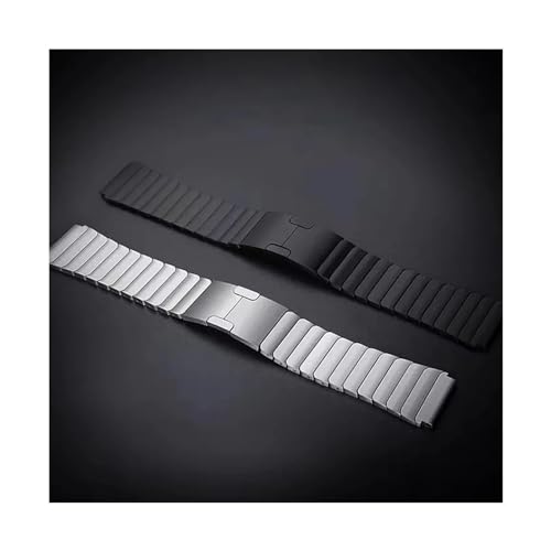 Bracelet acier inoxydable 22mm noir compatible Huawei Galaxy Watch