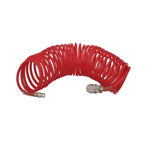 WOLFPACK LINEA PROFESIONAL Manguera Espiral Aire Comprimido 7,5 metros Adaptador Rápido