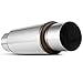 4 Inch Inlet/Outlet Muffler, AUTOSAVER88 Universal Stainless Steel High Performance Resonator for Cars, 18 Inch Overall Length