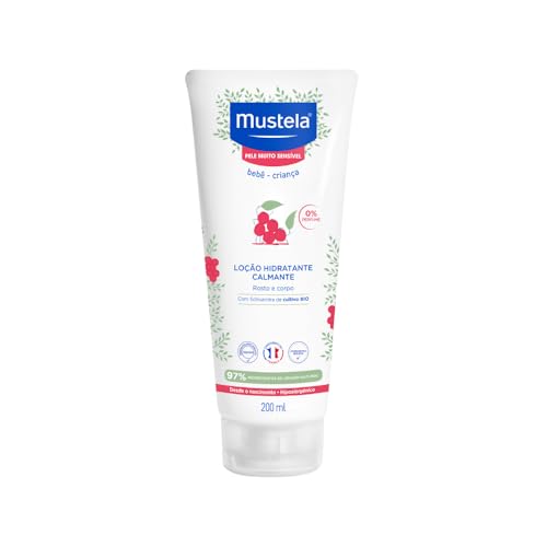 Mustela Hidratante Calmante 200Ml - Creme Infantil Sem Fragrância Para Pele Muito Sensível E Sensibilizada Com 97% De Ingredientes De Origem Natural - Bebê E Criança