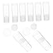 Uonlytech 20pcs Clear Tubes Lids for Storage Protectors Collectibles Holder for All Convenient Organization