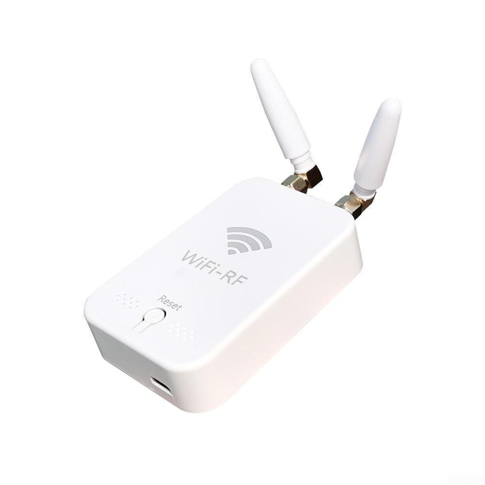 Para Tuya Smart WiFi RF Copiadora de control remoto compatible con puertas eléctricas Persianas enrollables Soporta hasta 10 dispositivos Duplicador de señal inalámbrico de 2.4 GHz para automatización