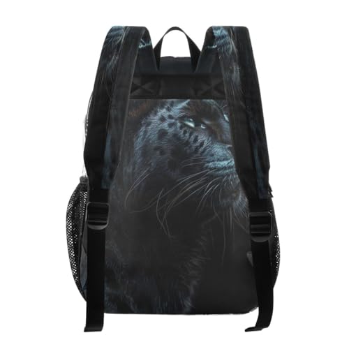 Nander Black Panther Clear Backpack for School,Heavy Duty PVC Transparent Bookbag for Stadium,Quick Security Clearance Travel Bag3