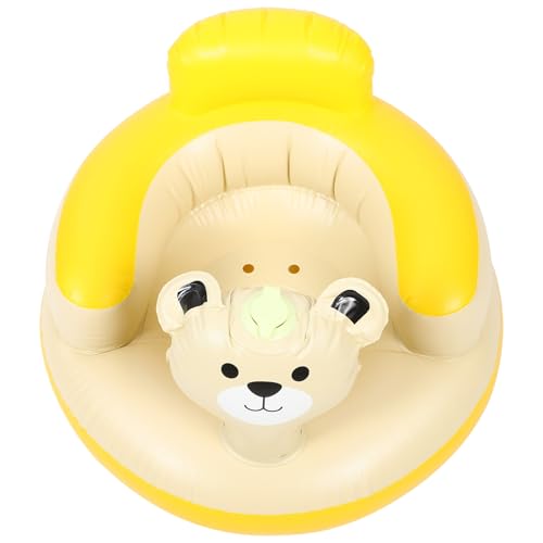 CONGARTENO Asiento Inflable para Niña de PVC Seguro y Cómodo Silla Portátil para Aprendizaje de Sentarse para Baño y Soporte de Espalda Bebés Pequeños