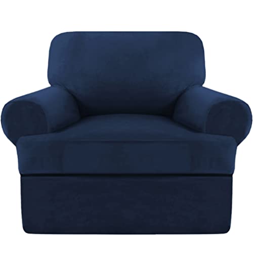 Housse de canapé coussin en T pour rénover un fauteuil 1 place - 2