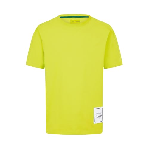 Aston Martin F1 T-Shirt Logo pour Hommes - Lime - Taille: XL