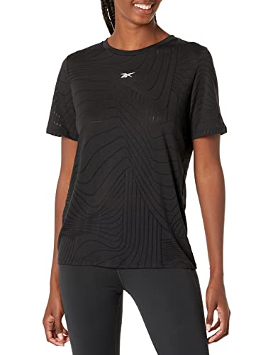 Image of Reebok Womens TS Burnout Tee, black, XL
