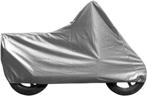 Funda protectora impermeable para moto, scooter, bicicleta, gris, protección contra el polvo y la lluvia (L)