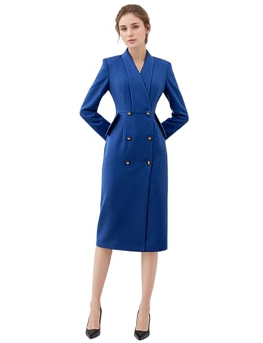 Blazer décontracté pour femme manteau costume double boutonnage habillé