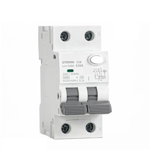 Disyuntor RCBO GYR9NM tipo A, 2P, 4P, con protección de corriente, 10 A-40 A, 30 mA, 1 unidad(4P 32A 30mA)