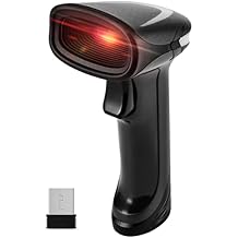 Bluetooth QR Barcode Scanner, PDF417 Rechargeable Code Scanner Wireless, Data Matrix 2D Barcode Rearder Cordless Connect Smart Phone, Tablet, PC, CCD Code Reader Work with Windows, Mac,Android