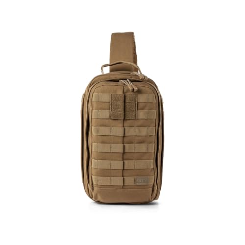 Image of 5.11 Tactical RUSH MOAB 8 Sling Pack 13L - Ambidextrous CCW Ready EDC Messenger Bag - Durable 1050D Nylon, Kangaroo, Style 56810ABR