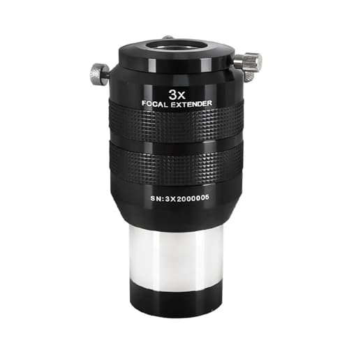 Lente Barlow 3X con óptica multicapa para mejorar la nitidez en telescopios de 2 pulgadas