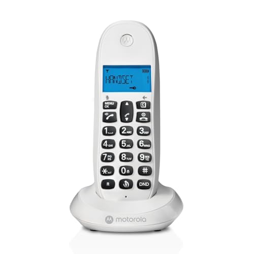 Motorola C1001CBW+ - Teléfono Inalámbrico Digital DECT - Modo Call Blocking, Identificador de...
