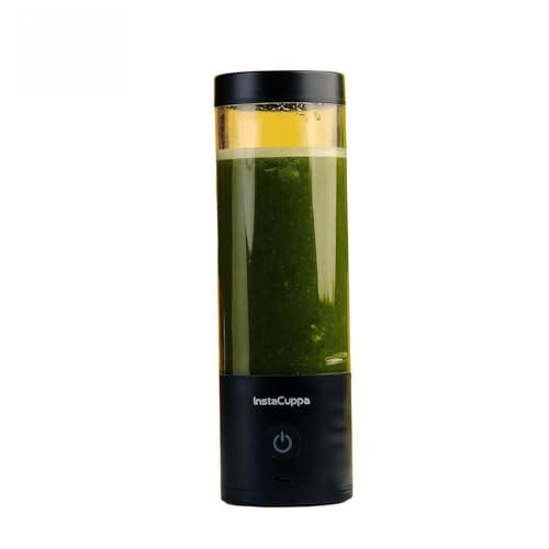Image of InstaCuppa Ultra Slim Portable Blender Bottle - 180W Power, 3000mAh Battery, USB Type-C Rechargeable, 6 Stainless Steel Blades, 480ml Capacity with Markings, Magnetic Lock Safety (Upgraded Edition)