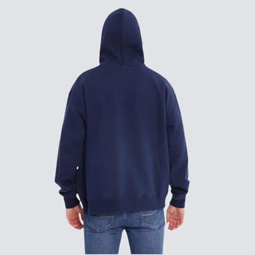 Streetwear Hoodies for Men – Midweight Box Fit Oversized Pullover, Soft Fleece Sweatshirt for Casual Comfort2