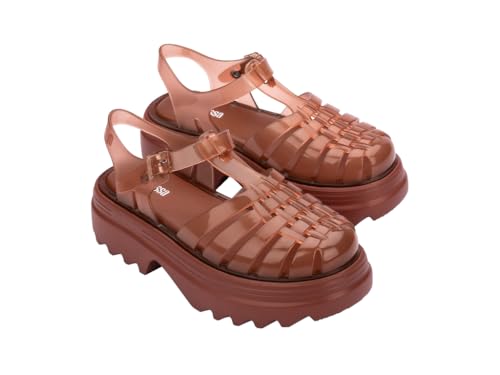Image of Melissa Possession Platform II Jelly Sandals for Women - Classic Fisherman-Style Chunky Platform with Adjustable Ankle Strap, Lightweight EVA Sole, and Non-Slip Traction