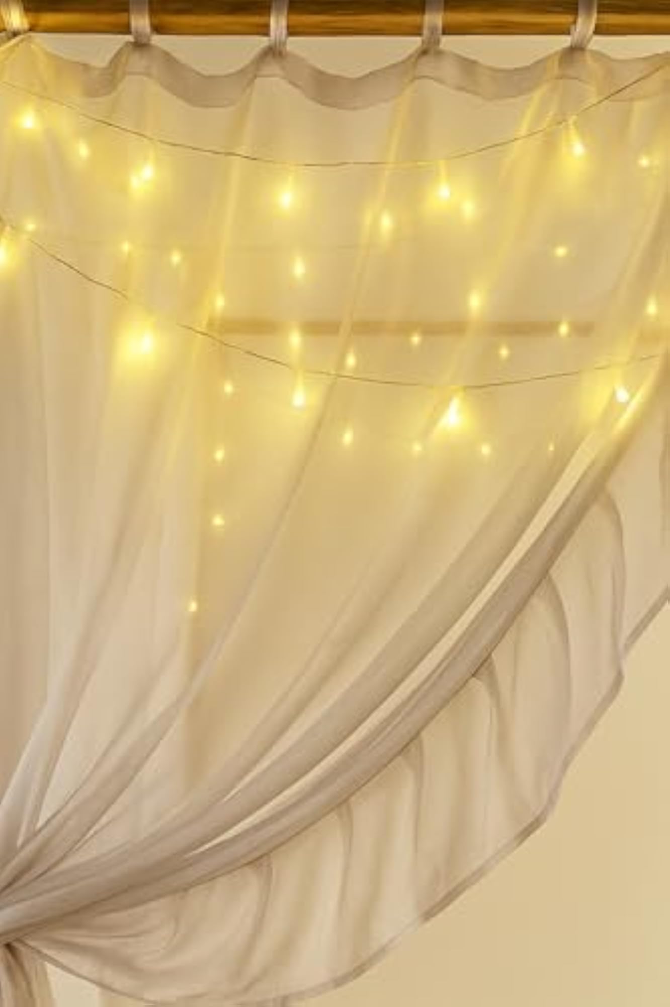 NYSARG Snow White Poster Bed Curtains with Side Ruffle Frills