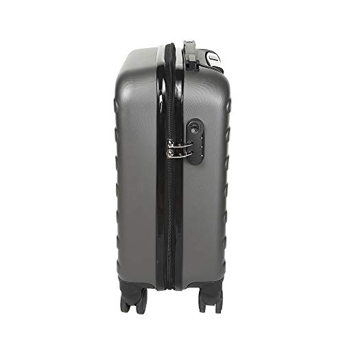 Mala de Bordo em ABS Com 4 Rodas 360 - Roncalli Case (Grafite)