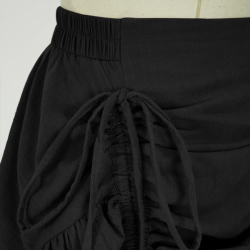 Image of Women's Renaissance Skirt Pirate High-Low Ruffle Maxi Skirts