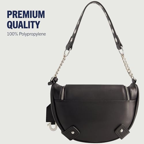 Image of True Religion Women's Shoulder Bag Purse, Faux Suede Hobo Handbag with Chain Handle