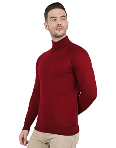 Image of Monte Carlo Men Wool High Neck Pullover Sweater