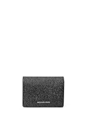 Silver-tone Hardware/Tonal Mk Signature Coated Twill/Black