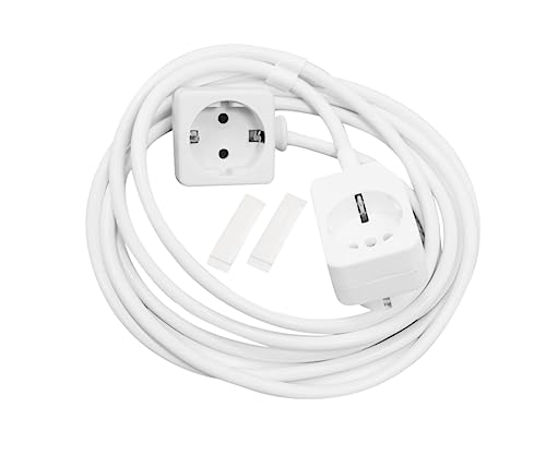 Cable alargador de 3m para evitar tirones en aparatos eléctricos de la sala