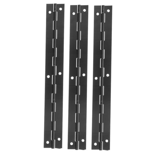 Abaodam 3pcs Matte Black Piano Hinges Long Hinges for Jewelry Box Bronze Piano Hinge Box Hinges Small Piano Hinges