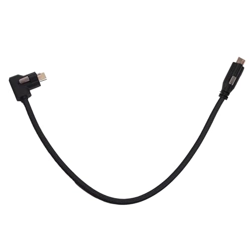 Image of XLCS Locking EVF Cable for Blackmagic Pyxis and URSA Cine 12K - USB-C 3.1 /3.2-20Gbps - 100W Power - Secure Lock - High-Speed Pyxis Monitor Cable - Durable and Reliable (30cm /12) - Black