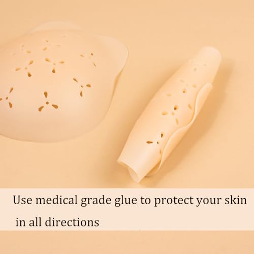 Image of Nipple Covers For Women Sticky Bra Silicone Breast Pads Adhesive Reusable Pasties Strapless Dresses Outfits Set