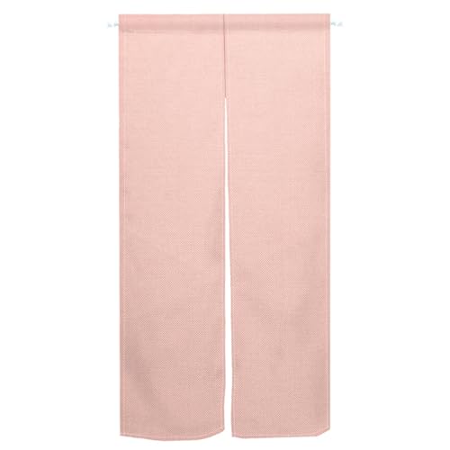 Pnylzzyxh Cortina japonesa Noren rosa claro para puerta de cocina, baño, color rosa claro, privacidad, poliéster, decoración del hogar, panel divisor de división, cortina de puerta, 85 x 120 cm