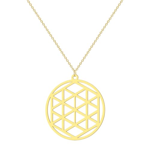 Collier Étoile de David de géométrie sacrée aux finitions délicates et style rétro unique