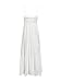 BerryGo Women's Embroidery Button Down Cotton Dress V Neck Spaghetti Strap Maxi Dress White-M