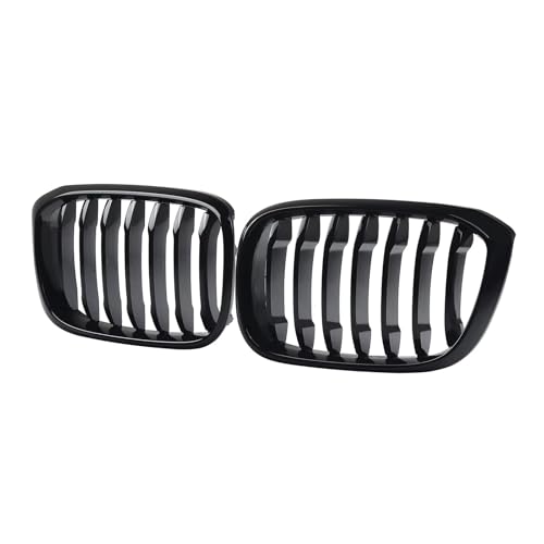 Grille calandre à lattes simples noires pour pare-chocs BMW X3