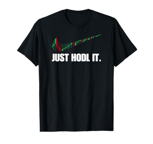 azDesigns Crypto Bitcoin BTC Blockchain Just HODL Bitcoin I Cool BTC Bitcoin T-Shirt