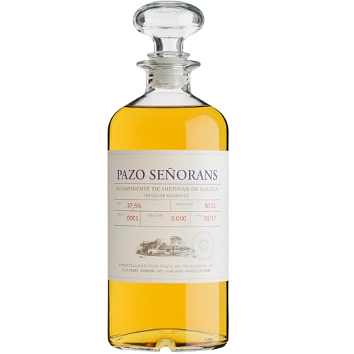 Pazo de Señorans - Aguardiente de Hierbas | Maceración natural en frío | 41 % vol. | Bouquet vegetal y equilibrado - 1 Botella 50cl