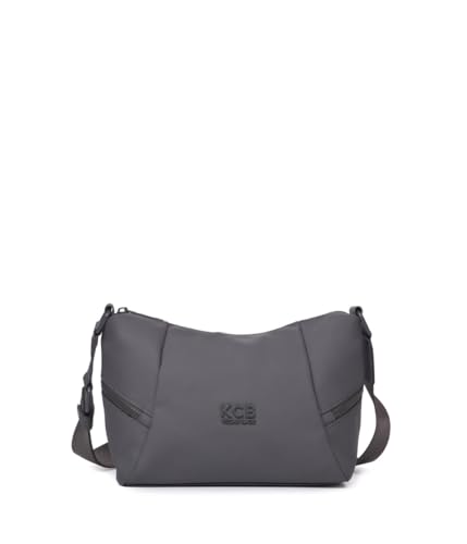 KCB Bandolera Pequeña Side | Diseño Compacto y Práctico | Estilo Moderno y Versátil | Ideal para el Día a Día | Asas Ajustables | 100% Vegano | Color Gris