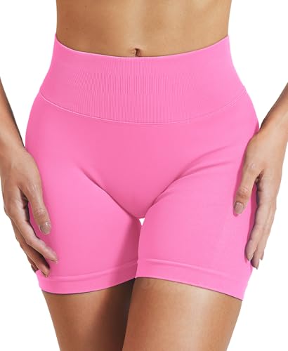 Image of VOYJOY Women Workout Impact Shorts 2.5 inch / 3.6 inch / 4.5 inch / 6 inch Scrunch Butt Booty | Tummy Control, High Waisted, Bike Short, Gentle Compression, for Women