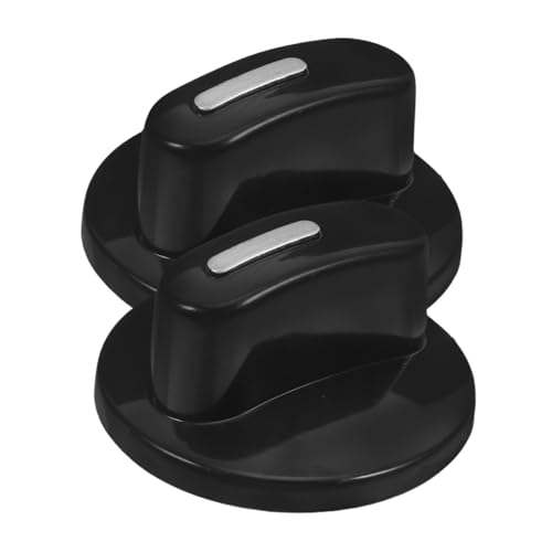TOBBOMEY 2 piezas Pomos Temporizadores de Plástico para Cocina Eléctrica y Horno Perillas de Control con Eje D de Repuesto para Quemador de Gas y Estufa Bbq Compatibles con Horno y Olla