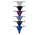 Nabtos Sexy Women's Underwear Cotton Panties G String T-Back Thongs Lingerie (Pack of 6) (Multicolor, s)